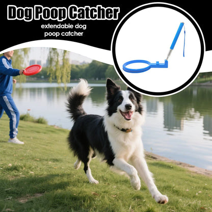 Pooper Scooper Extendable Handle Bend-Free Pet Waste Collector Dog Poop Collector for Outdoor Walks Park Adventures Outings